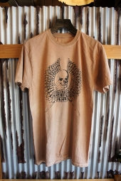 CYCLE ZOMBIES RIPPER Garage Made S/S T-Shirt (Coffee Wash White)