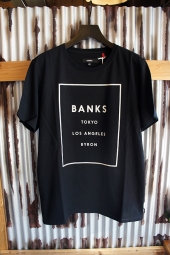 BANKS LABEL TEE SHIRT (DIRTY BLACK)