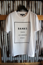 BANKS LABEL TEE SHIRT (OFF WHITE)