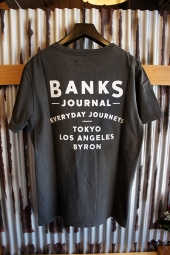 BANKS RETURN TEE SHIRT (DIRTY BLACK)