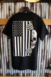 SKETCHY TANK FLAG TEE (BLACK)