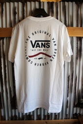 VANS ORIGINAL RUBBER CO T-SHIRT (WHITE/DRESS BLUES)