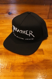 THRASHER MAGAZINE NEW RELIGION SNAPBACK CAP (BLACK)