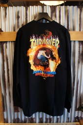 VANS ~ THRASHER CARDIEL LONG SLEEVE T-SHIRT (BLACK)