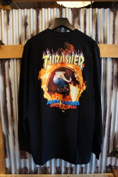 VANS ~ THRASHER CARDIEL LONG SLEEVE T-SHIRT (BLACK)