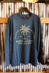 BANKS POINT L/S TEE SHIRT (INSIGNIA BLUE)