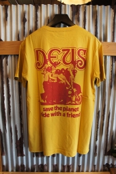 DEUS EX MACHINA PLANET SAVING TEE (GOLD)