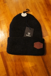 BRIXTON TRIG BEANIE (WASHED BLACK/BLACK)