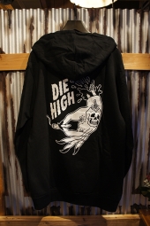 SKETCHY TANK DIE HIGH PULLOVER (BLACK)