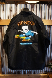 RIPNDIP CATWABUNGA COACH JACKET (BLACK)