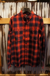 BANKS MOUNTAIN L/S WOVEN SHIRT (BANKS RED)