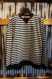 BANKS HEART STRIPES FLEECE (DIRTY BLACK)