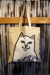 RIPNDIP OG LORD NERMAL TOTE BAG (NATURAL CANVAS)