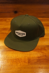 BRIXTON OBTUSE SNAPBACK (OLIVE)