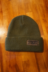 ANTIHERO STOCK EAGLE LABEL CUFF Beanie (OLIVE)