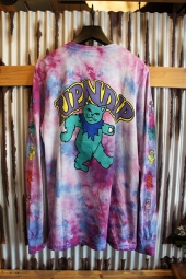 RIPNDIP DANCING NERM L/S TEE (TIE DYE MINERAL WASH)