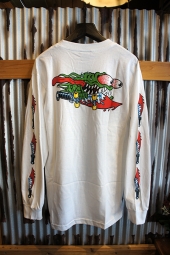 SANTA CRUZ SLASHER SWORDS L/S T-SHIRTS (WHITE)