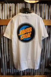 SANTA CRUZ MOON DOT BADGE T-SHIRTS (WHITE)