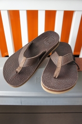 The Sandalman BEACH WALK LEATHER SANDAL (BROWN)