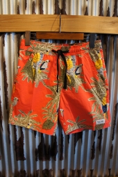 BANKS JOURNAL MACAW BOARDSHORT (CORAL RED)
