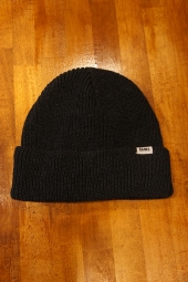 BANKS JOURNAL STAPLE BEANIE (HEATHER BLACK)