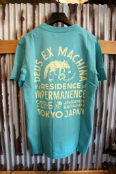 DEUS EX MACHINA SUNBLEACHED IMPERMANENCE TEE (LAGOON-YELLOW)