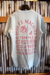 DEUS EX MACHINA SUNBLEACHED ENTHUSIASM TEE (SKY-ROSE)