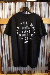 VANS STACKED RUBBER SS T-SHIRT (BLACK)