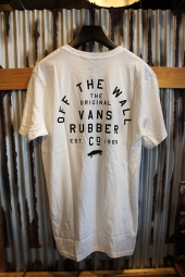 VANS STACKED RUBBER SS T-SHIRT (WHITE)