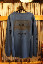 AFENDS GOOD TIMES LONGSLEEVE TEE (ROYAL@BLUE)