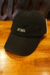 AFENDS HIGH RISE CURVED BRIM CAP (BLACK)