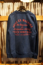 DEUS EX MACHINA Sunbleach Postmodern Crew (ESTATE BLUE)