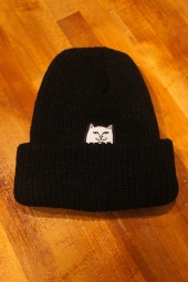 RIPNDIP Lord Nermal Ribbed Beanie (Black)