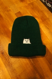 RIPNDIP Lord Nermal Ribbed Beanie (Forest)