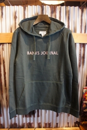 BANKS JOURNAL LABEL PULLOVER FLEECE (FOREST)