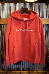 BANKS JOURNAL LABEL PULLOVER FLEECE (VINTAGE RED)