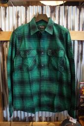 BRIXTON BOWERY L/S FLANNEL (GREEN/BLACK)