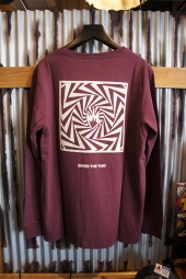 AFENDS VOID LONGSLEEVE TEE (OXBLOOD)