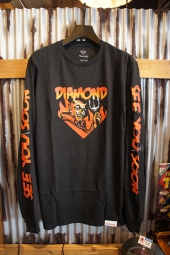 DIAMOND SUPPLY CO SEE YOU SOON L/S TEE (BLACK)