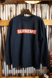 POWELL PERALTA SUPREME L/S T-SHIRT (NAVY)