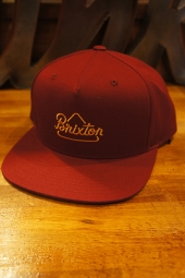 BRIXTON NEWBURY SNAPBACK (BURGUNDY)