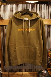 BANKS JOURNAL LABEL PULLOVER FLEECE (OLIVE GREEN)