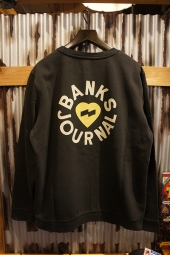 BANKS JOURNAL HEART RINGS FLEECE (DIRTY BLACK)