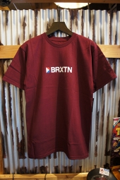 BRIXTON STOWELL IV S/S STANDARD TEE (BURGUNDY)