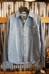 AFENDS Stoned. DENIM SHIRT (BLUE ACID WASH)