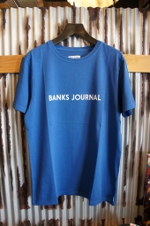 BANKS JOURNAL LABEL TEE SHIRT (COBALT)