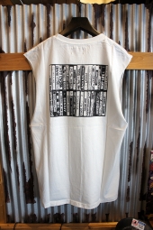 AFENDS Cassette BAND CUT TEE (WHITE)