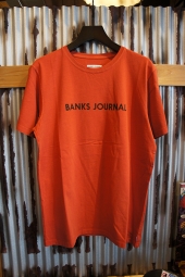 BANKS JOURNAL LABEL TEE SHIRT (BURNT ORANGE)