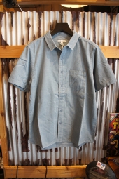 BANKS JOURNAL ROY S/S WOVEN SHIRT (DUST BLUE)