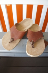 The Sandalman BEACH WAID LEATHER SANDAL (TAN)